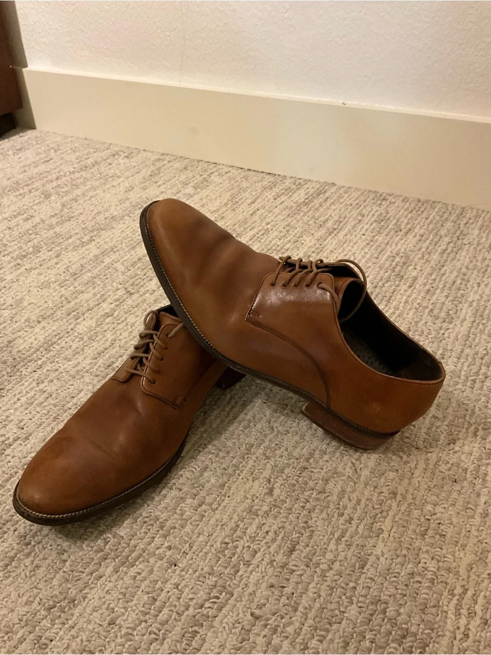 Cole Haan Brown Leather Penny Loafers